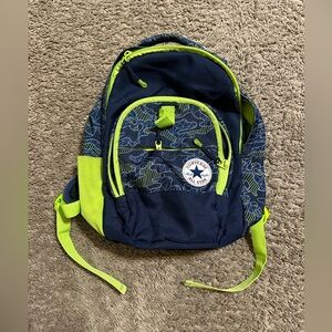 Vintage Converse “triple blue lime” backpack 00s